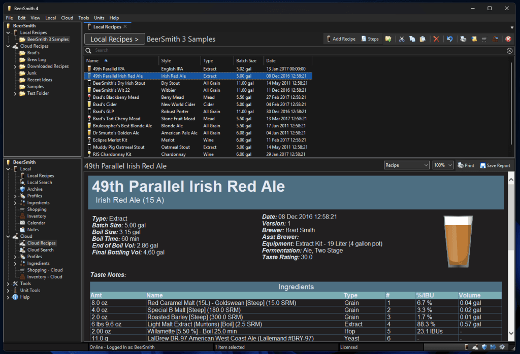 BeerSmith 4 Available Now for Windows and Mac
