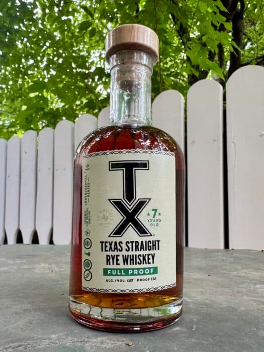 Review: TX Whiskey Experimental Series Straight Rye Whiskey Full Proof